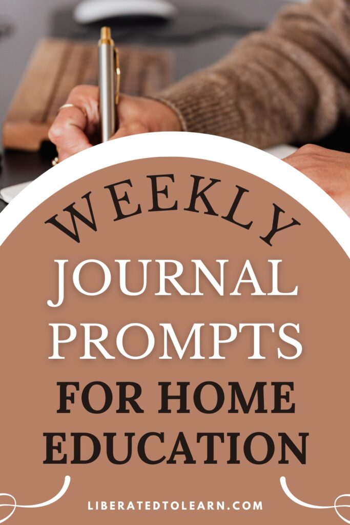 journal prompts for home education