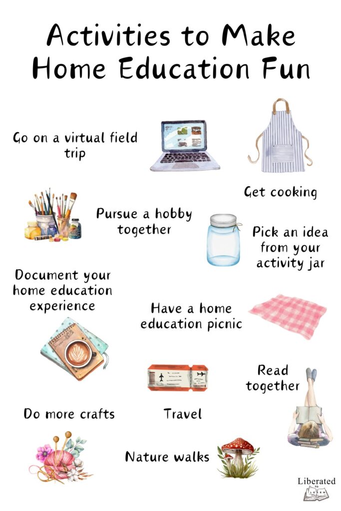 activities to make home education fun